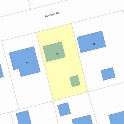 40 Rowena Rd, Newton, MA 02459 plot plan