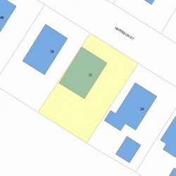 30 Harrison St, Newton, MA 02461 plot plan