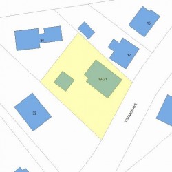 21 Terrace Ave, Newton, MA 02461 plot plan