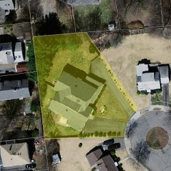 24 Ohio Ave, Newton, MA 02464 aerial view