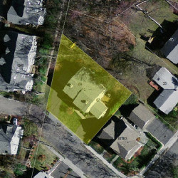 67 Tanglewood Rd, Newton, MA 02459 aerial view