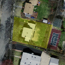 18 Richards Cir, Newton, MA 02465 aerial view