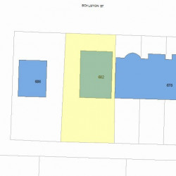 682 Boylston St, Newton, MA 02459 plot plan