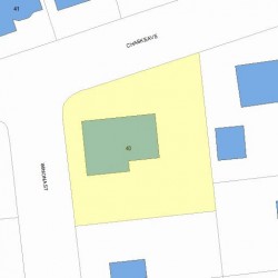 40 Chaske Ave, Newton, MA 02466 plot plan