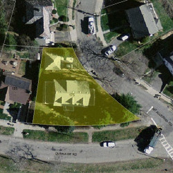 175 Commonwealth Ave, Newton, MA 02459 aerial view