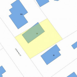 14 Sterling St, Newton, MA 02465 plot plan