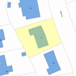 21 Linda Ln, Newton, MA 02461 plot plan