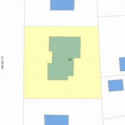 688 Walnut St, Newton, MA 02459 plot plan