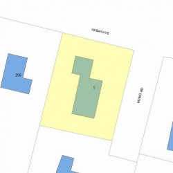 5 Irving Rd, Newton, MA 02468 plot plan