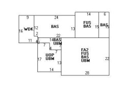 60 Rokeby Rd, Newton, MA 02468 floor plan