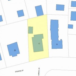 17 Stearns St, Newton, MA 02459 plot plan