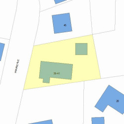 41 Prairie Ave, Newton, MA 02466 plot plan