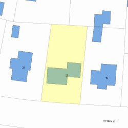 25 Wyman St, Newton, MA 02468 plot plan