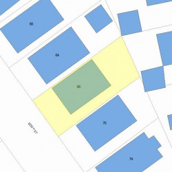 66 Eddy St, Newton, MA 02465 plot plan