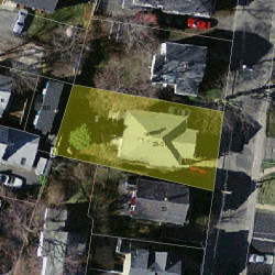 29 Emerson St, Newton, MA 02458 aerial view