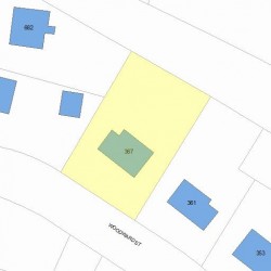 367 Woodward St, Newton, MA 02468 plot plan