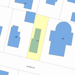 195 Church St, Newton, MA 02458 plot plan