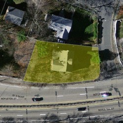 25 Dudley Rd, Newton, MA 02459 aerial view