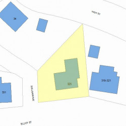 325 Elliot St, Newton, MA 02464 plot plan