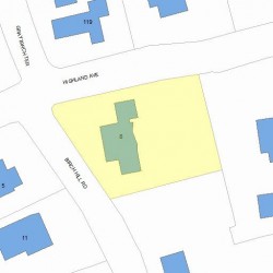 8 Birch Hill Rd, Newton, MA 02465 plot plan