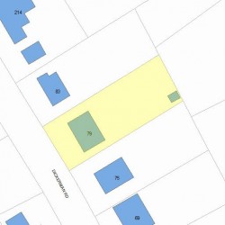79 Dickerman Rd, Newton, MA 02461 plot plan