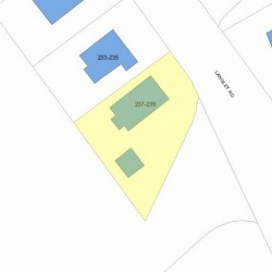 237 Langley Rd, Newton, MA 02459 plot plan