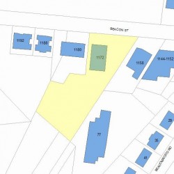 1172 Beacon St, Newton, MA 02461 plot plan