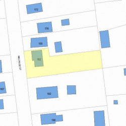 182 Melrose St, Newton, MA 02466 plot plan