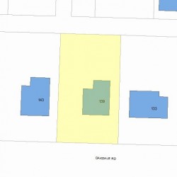 139 Oakdale Rd, Newton, MA 02461 plot plan