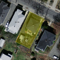 302 Derby St, Newton, MA 02465 aerial view