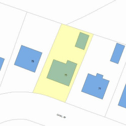 75 Carl St, Newton, MA 02461 plot plan