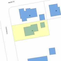 40 Fountain St, Newton, MA 02465 plot plan