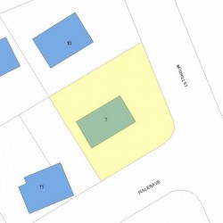 3 Fuller Ave, Newton, MA 02465 plot plan