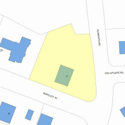 11 Endicott St, Newton, MA 02461 plot plan