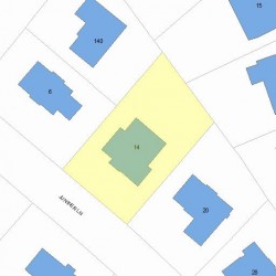 14 Juniper Ln, Newton, MA 02459 plot plan