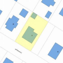 23 Harrison St, Newton, MA 02461 plot plan