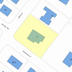 42 Grove St, Newton, MA 02466 plot plan
