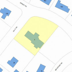 8 Holly Rd, Newton, MA 02468 plot plan