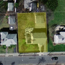 21 Hamlin Rd, Newton, MA 02459 aerial view