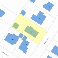 29 Marlboro St, Newton, MA 02458 plot plan