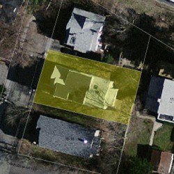 14 Russell Rd, Newton, MA 02458 aerial view