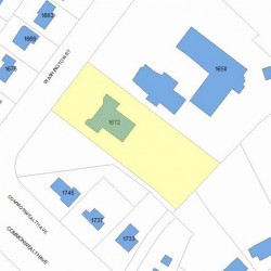 1672 Washington St, Newton, MA 02465 plot plan