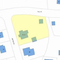 12 Dexter Rd, Newton, MA 02460 plot plan