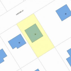 38 Goddard St, Newton, MA 02461 plot plan