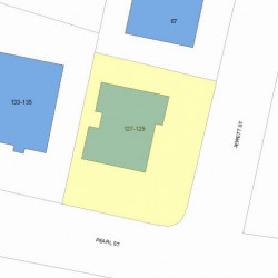 127 Pearl St, Newton, MA 02458 plot plan