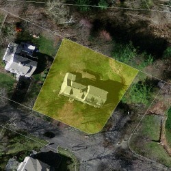 84 Old Farm Rd, Newton, MA 02459 aerial view