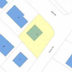 35 Rose Dr, Newton, MA 02465 plot plan