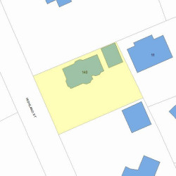 140 Highland St, Newton, MA 02465 plot plan