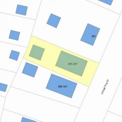 295 Lexington St, Newton, MA 02466 plot plan