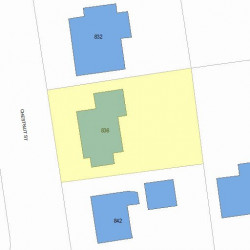836 Chestnut St, Newton, MA 02468 plot plan